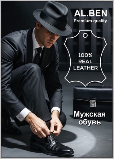 A.BEN Premium мужская кожаная обувь